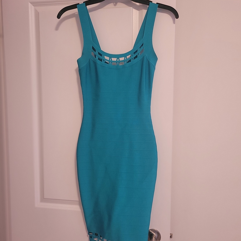 Marciano/Guess Turquoise Women's Bandage Dress